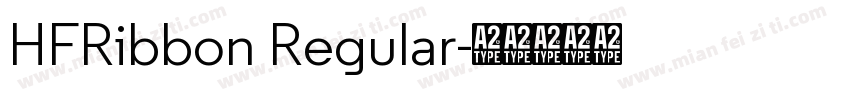 HFRibbon Regular字体转换